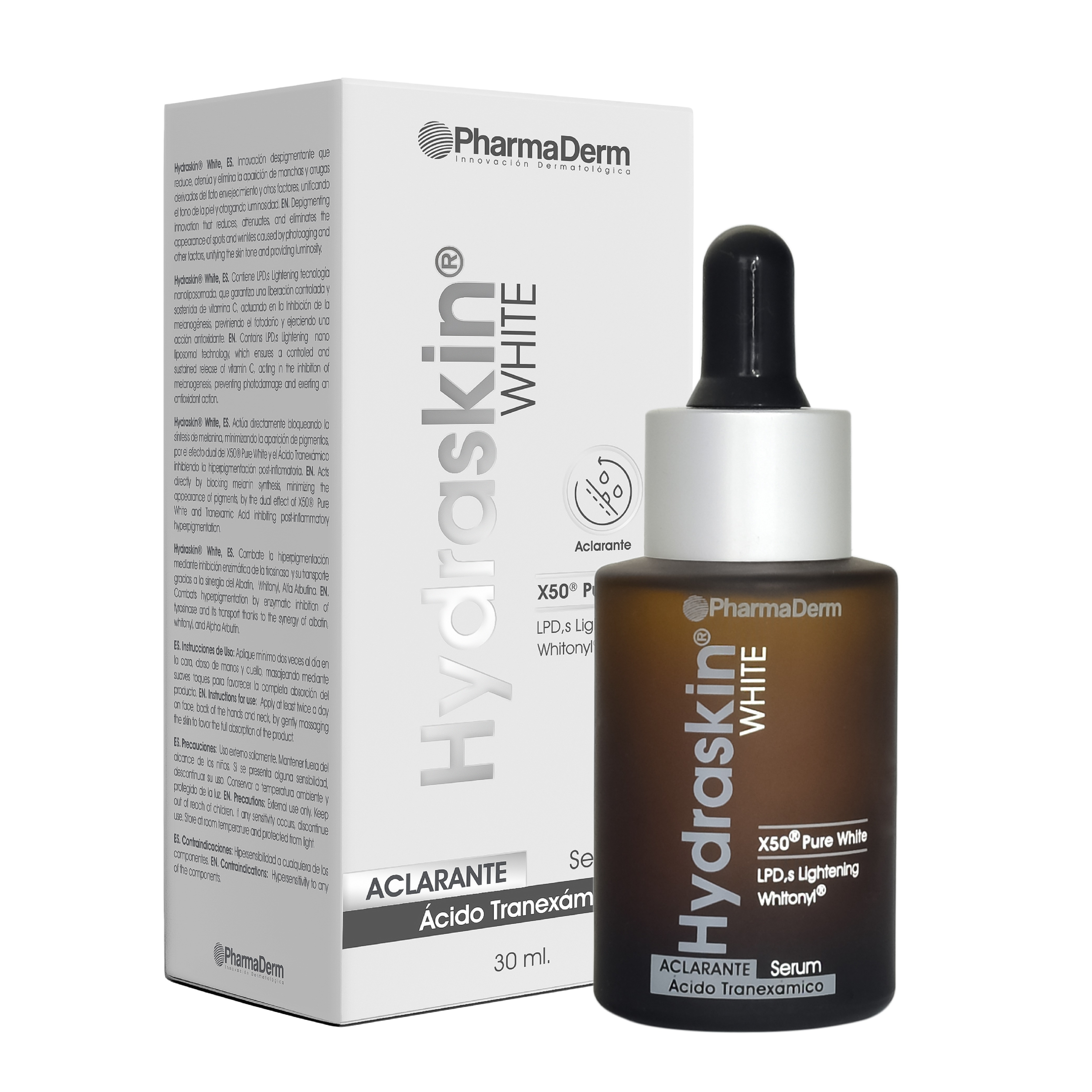 HYDRASKIN WHITE SERUM X 30ML PHARMADERM