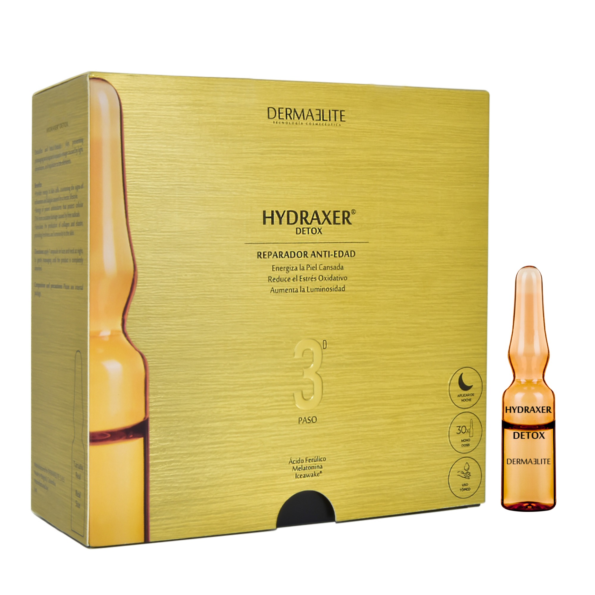 HYDRAXER DETOX NOCHE X 30 AMPOLLAS DERMAELITE