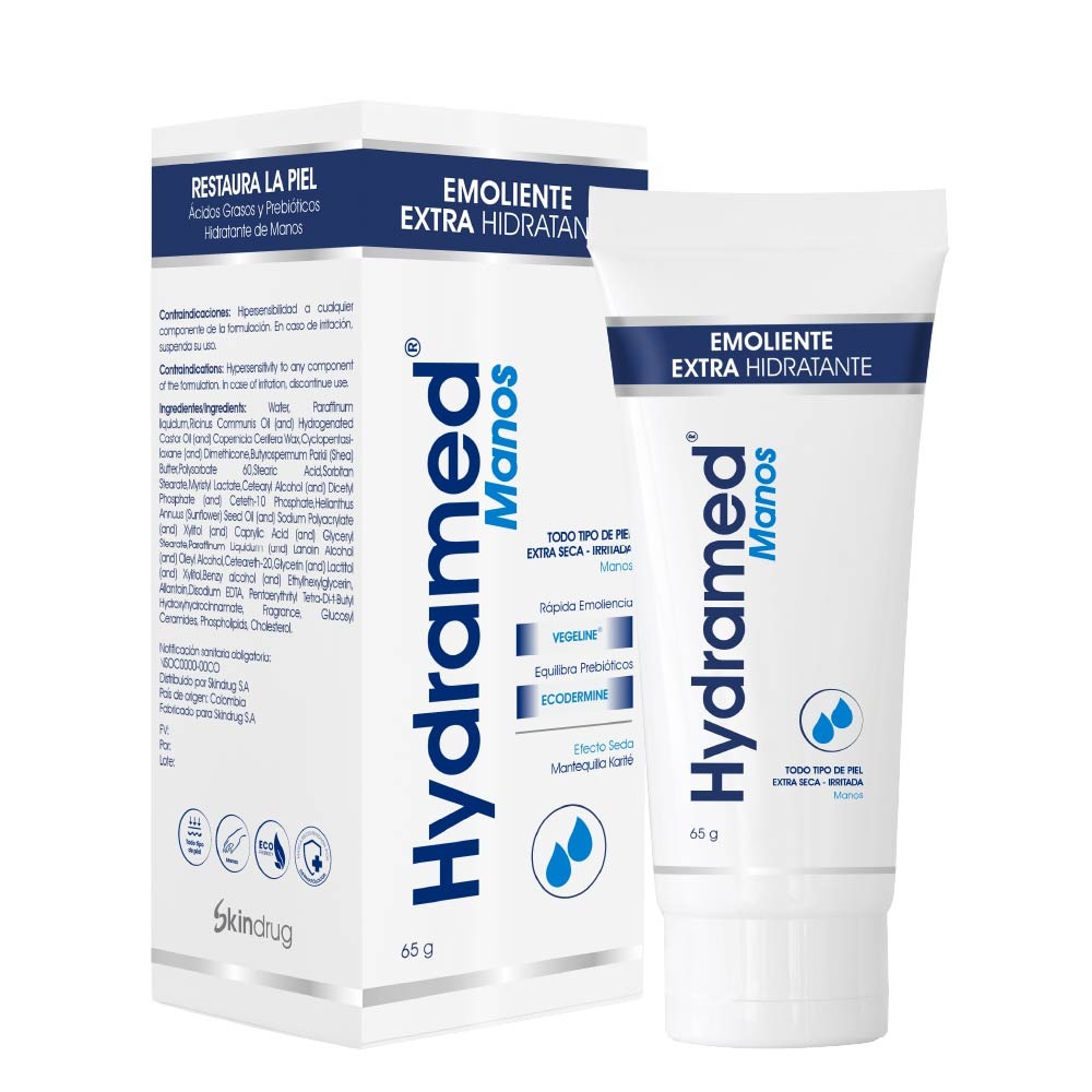 HYDRAMED CREMA DE MANOS X 65gr SKINDRUG