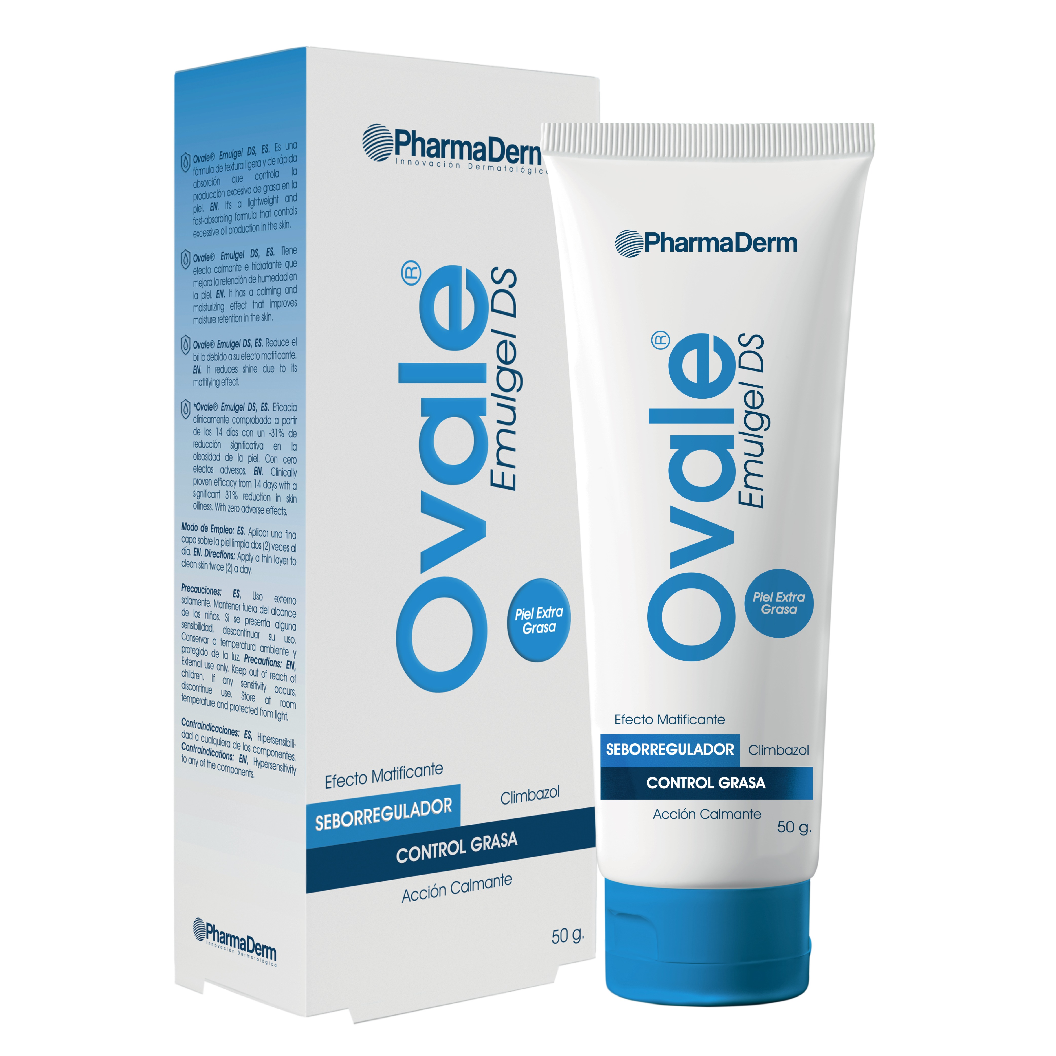 OVALE EMULGEL DS PIEL EXTRA GRASA X 50g PHARMADERM